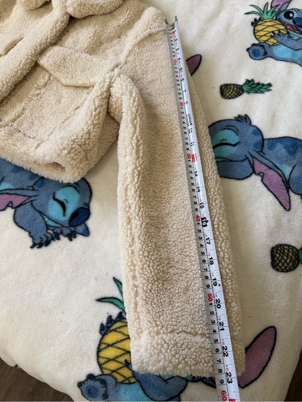 Zara Ivory Teddy Sherpa Cropped Trucker Jacket Quiet Luxury Cozy Winter Sz Small - Picture 8 of 10